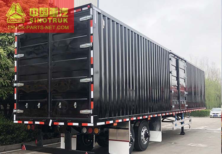 2 Axle Box Dry Van Semi Trailer