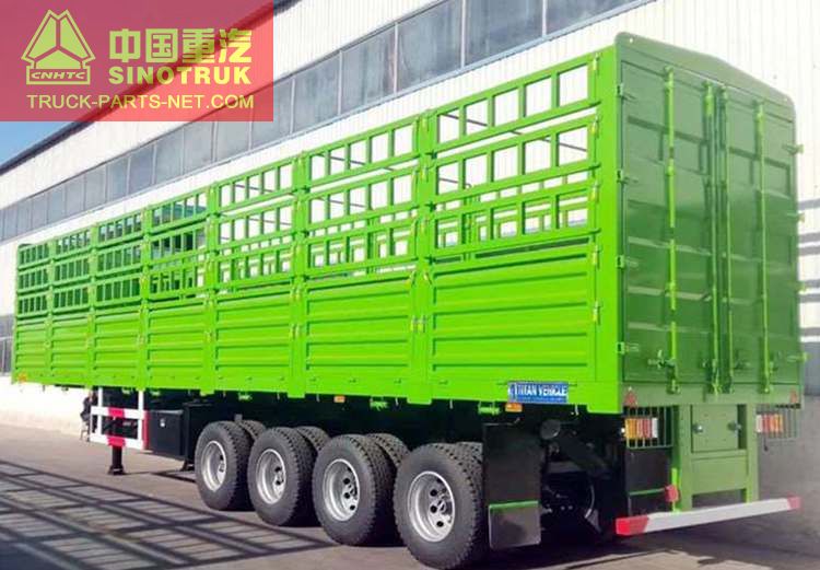 China 4 Axle Stake Semi Trailer