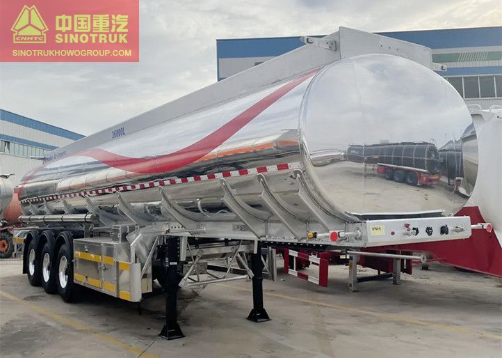 Aluminum Stainless Steel Fuel Oil Tanker Trailer 3 Axle Diesel Gasoline Tank Trailer